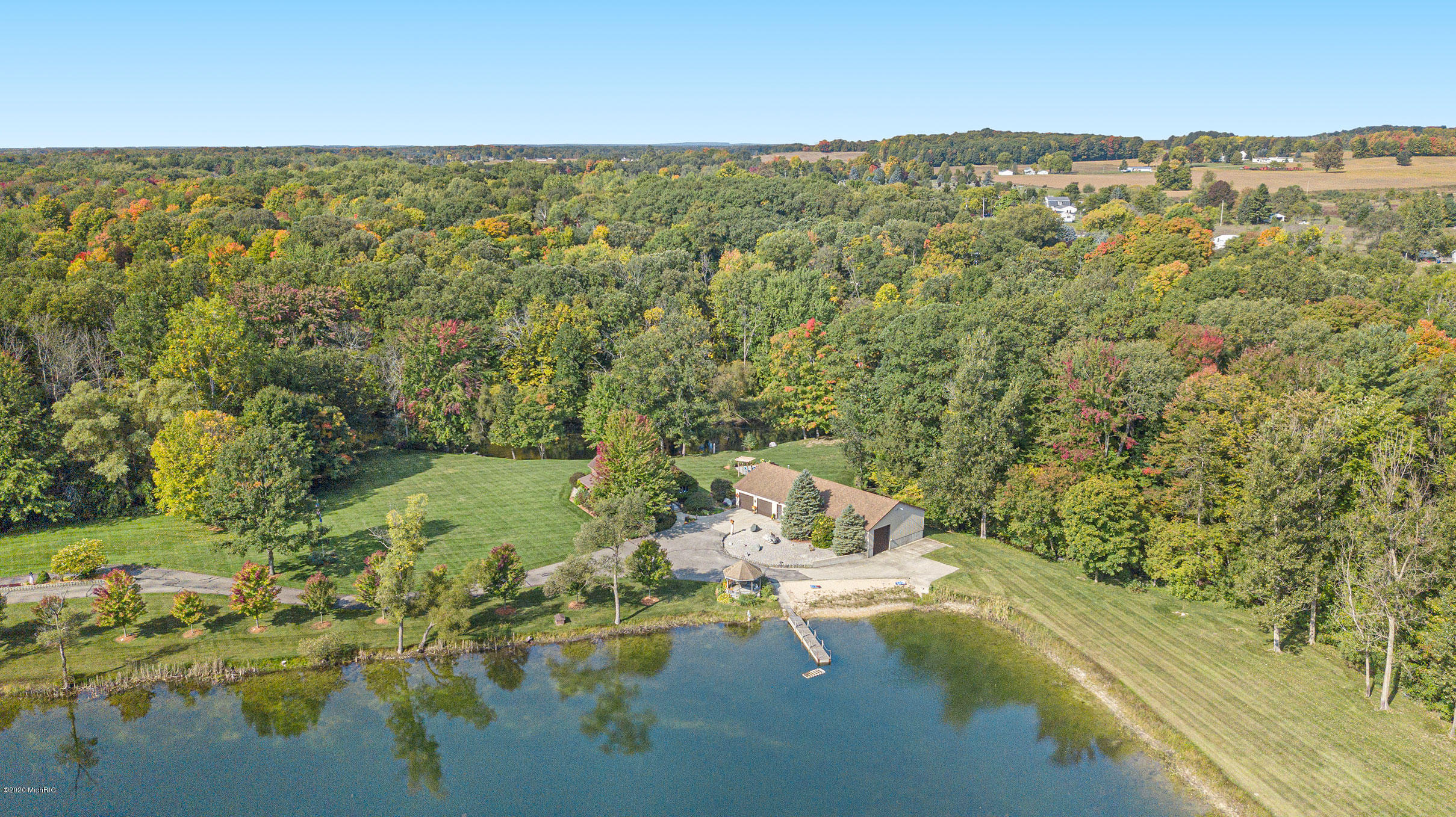 3733 South Brenlor Drive Hesperia, MI 49421 - Photo 32 of 40 3733SBrenlorAerial-6