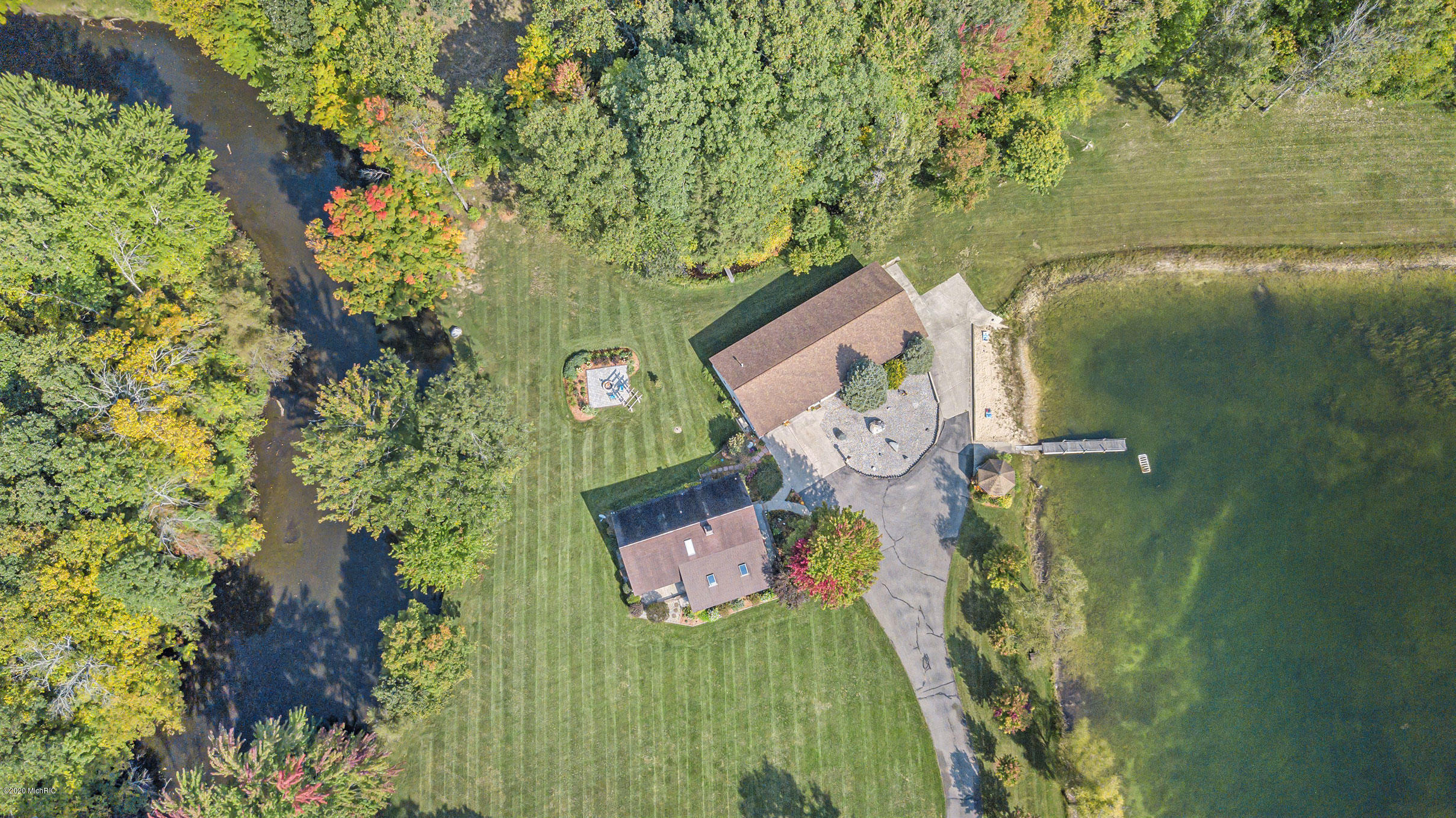 3733 South Brenlor Drive Hesperia, MI 49421 - Photo 33 of 40 3733SBrenlorAerial-7