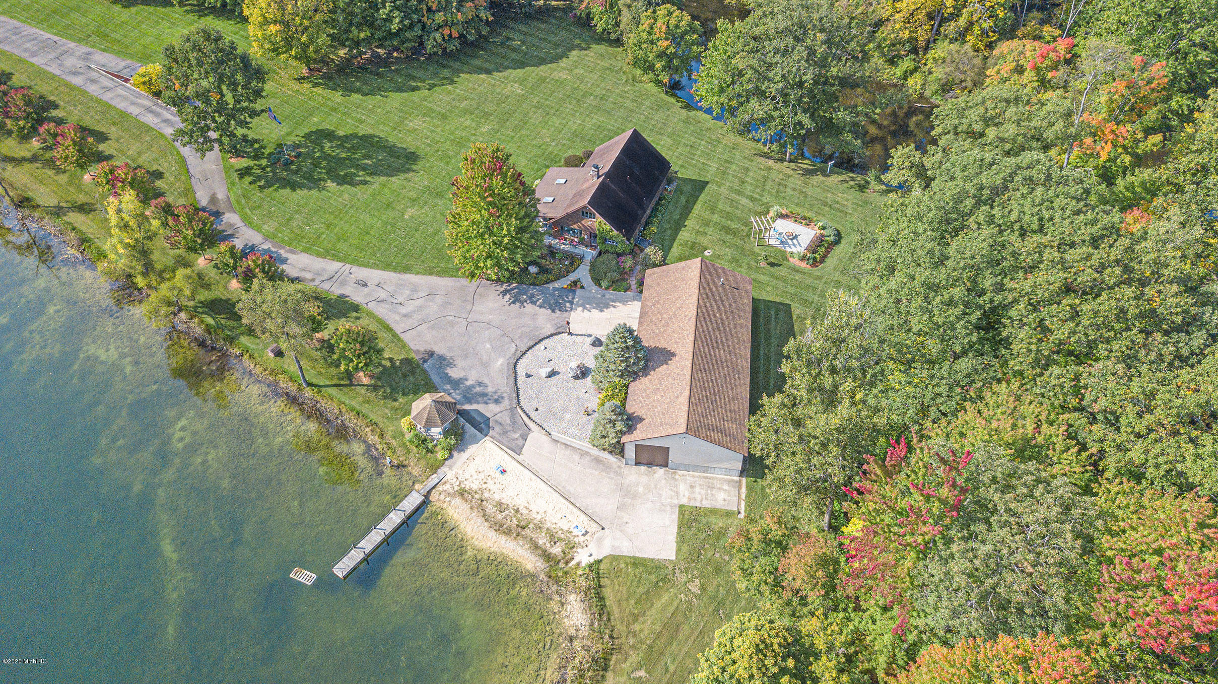 3733 South Brenlor Drive Hesperia, MI 49421 - Photo 34 of 40 3733SBrenlorAerial-8