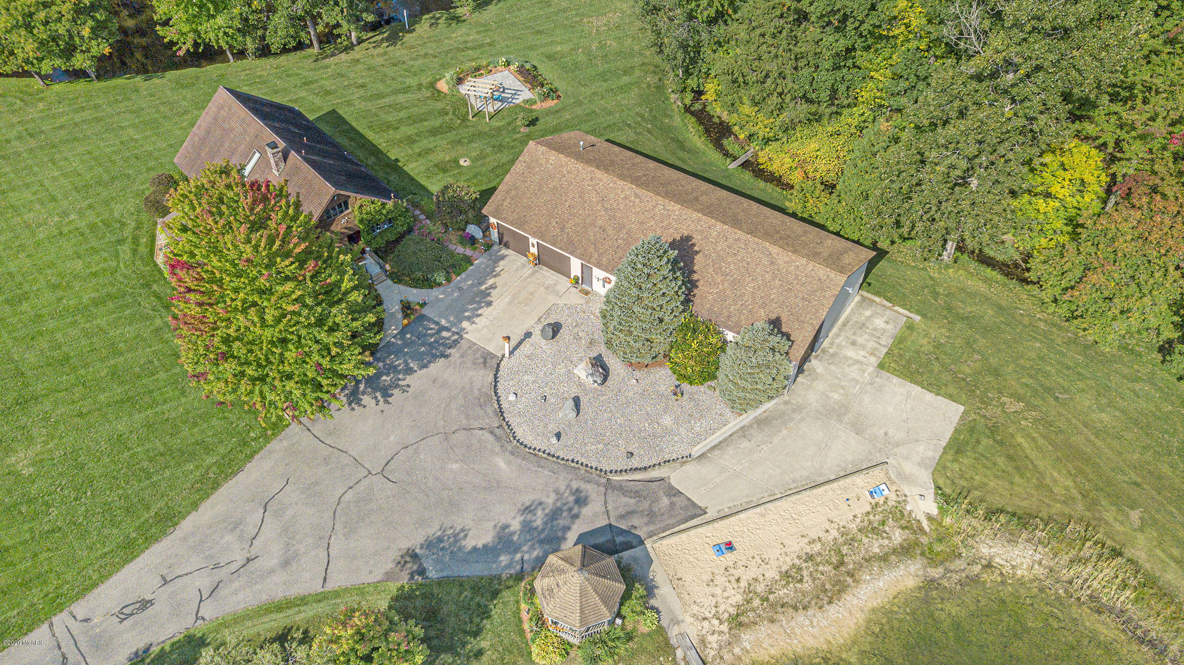 3733 South Brenlor Drive Hesperia, MI 49421 - Photo 35 of 40 3733SBrenlorAerial-9