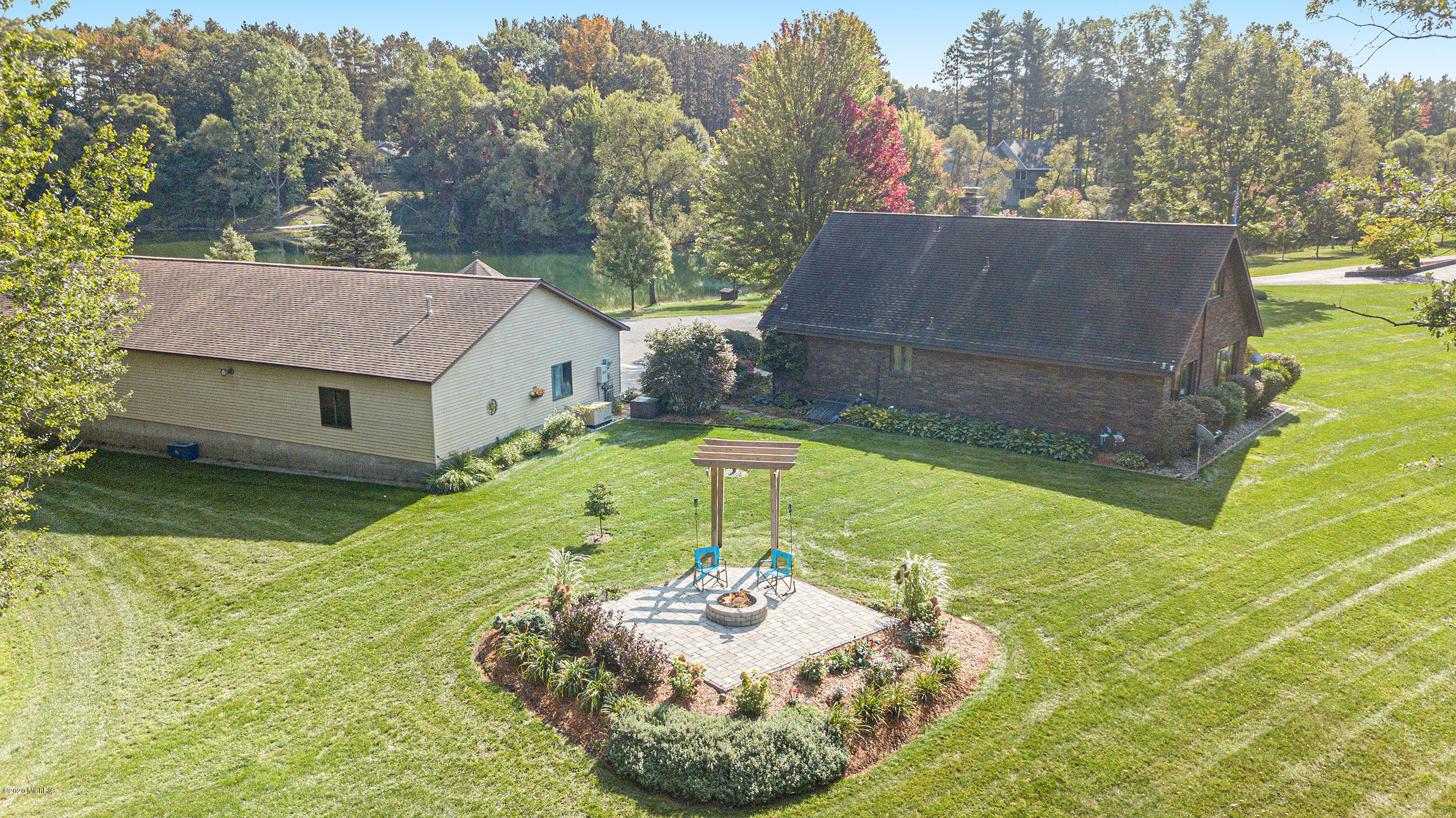 3733 South Brenlor Drive Hesperia, MI 49421 - Photo 37 of 40 3733SBrenlorAerial-12