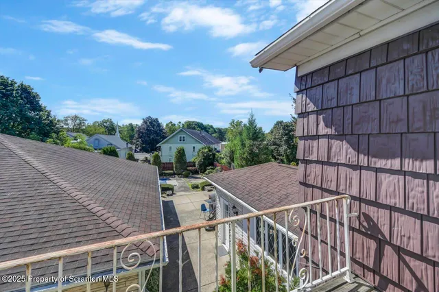a view of an outdoor space with a house