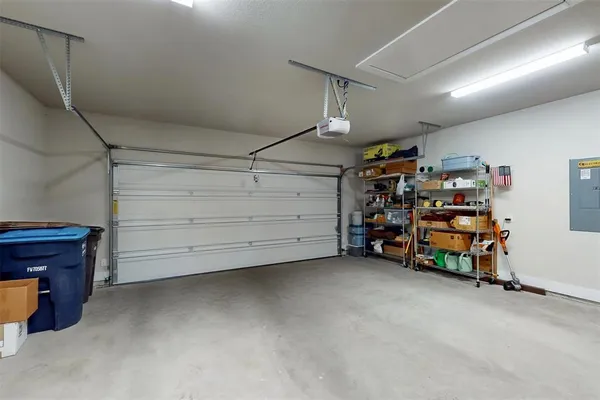 a building outdoor space with patio furniture