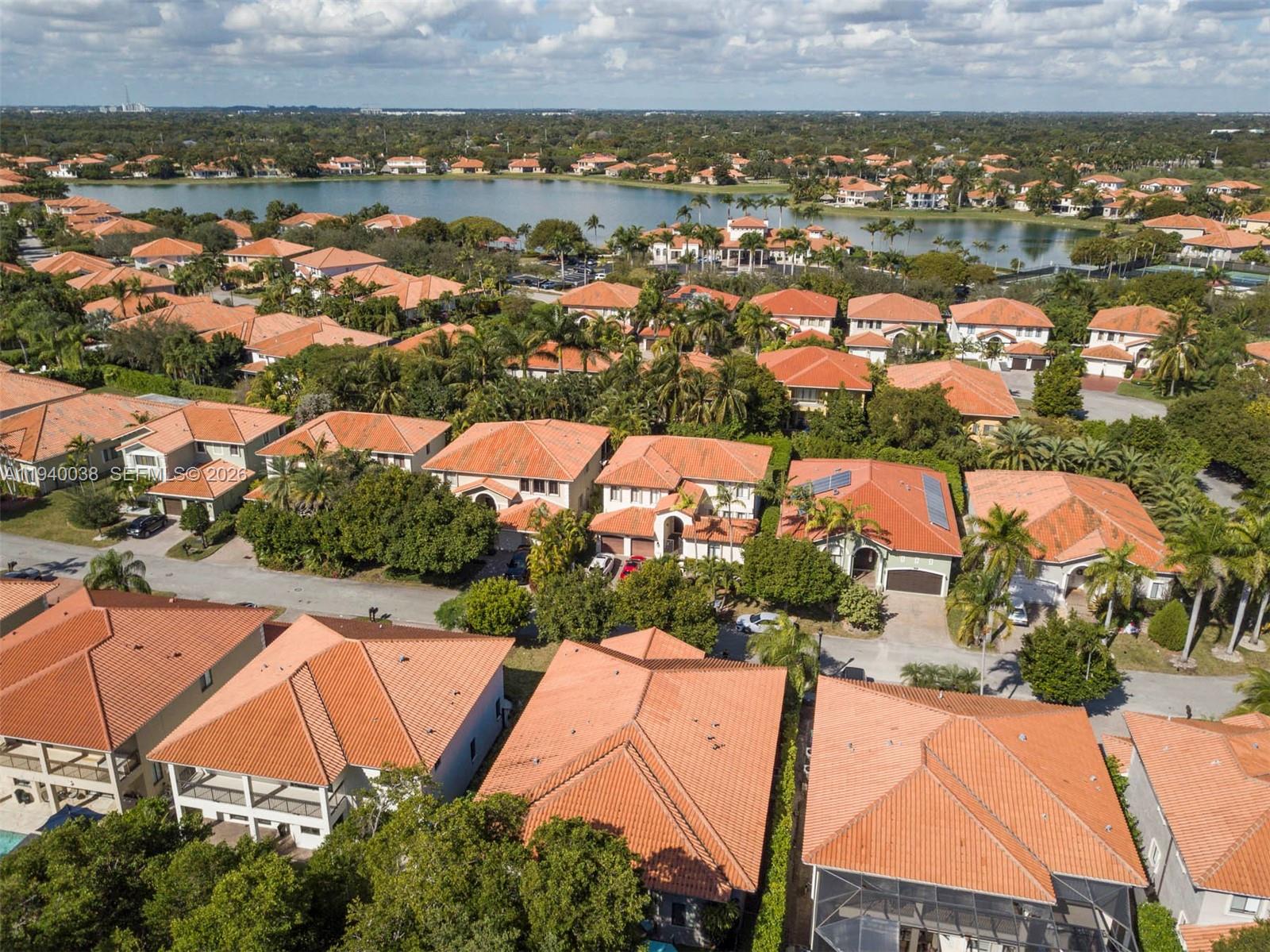 7666 Southwest 193rd Lane Cutler Bay, FL 33157 - Photo 37 of 45 an aerial view of residential houses with outdoor space
