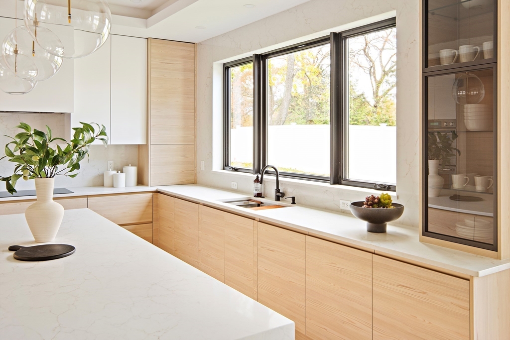 34 Pershing Road Needham, MA 02494 - Photo 6 of 41 a kitchen with sink and window