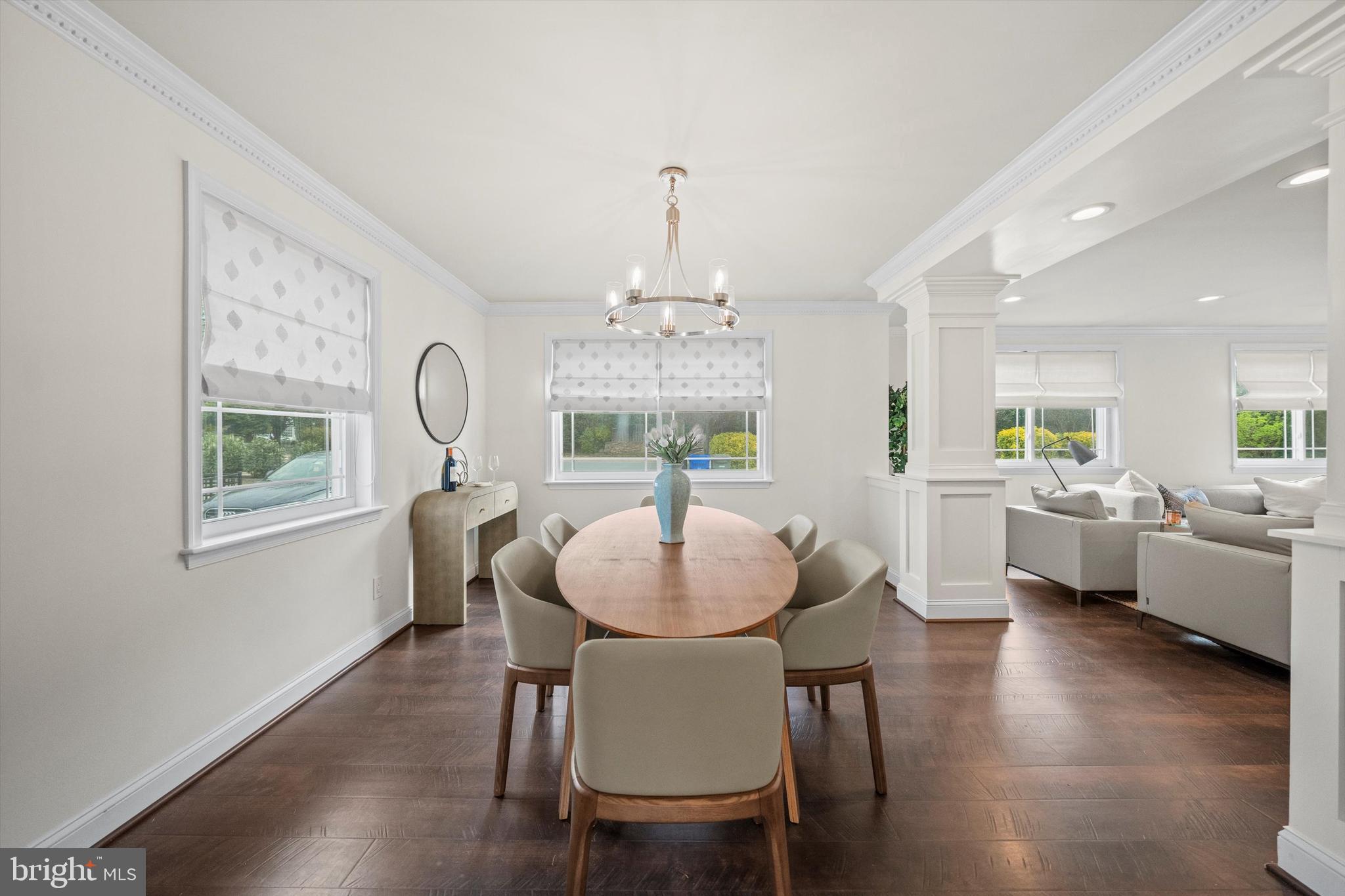 3206 North Glebe Road Arlington, VA 22207 - Photo 7 of 20 a view of a dining room with furniture window and wooden floor