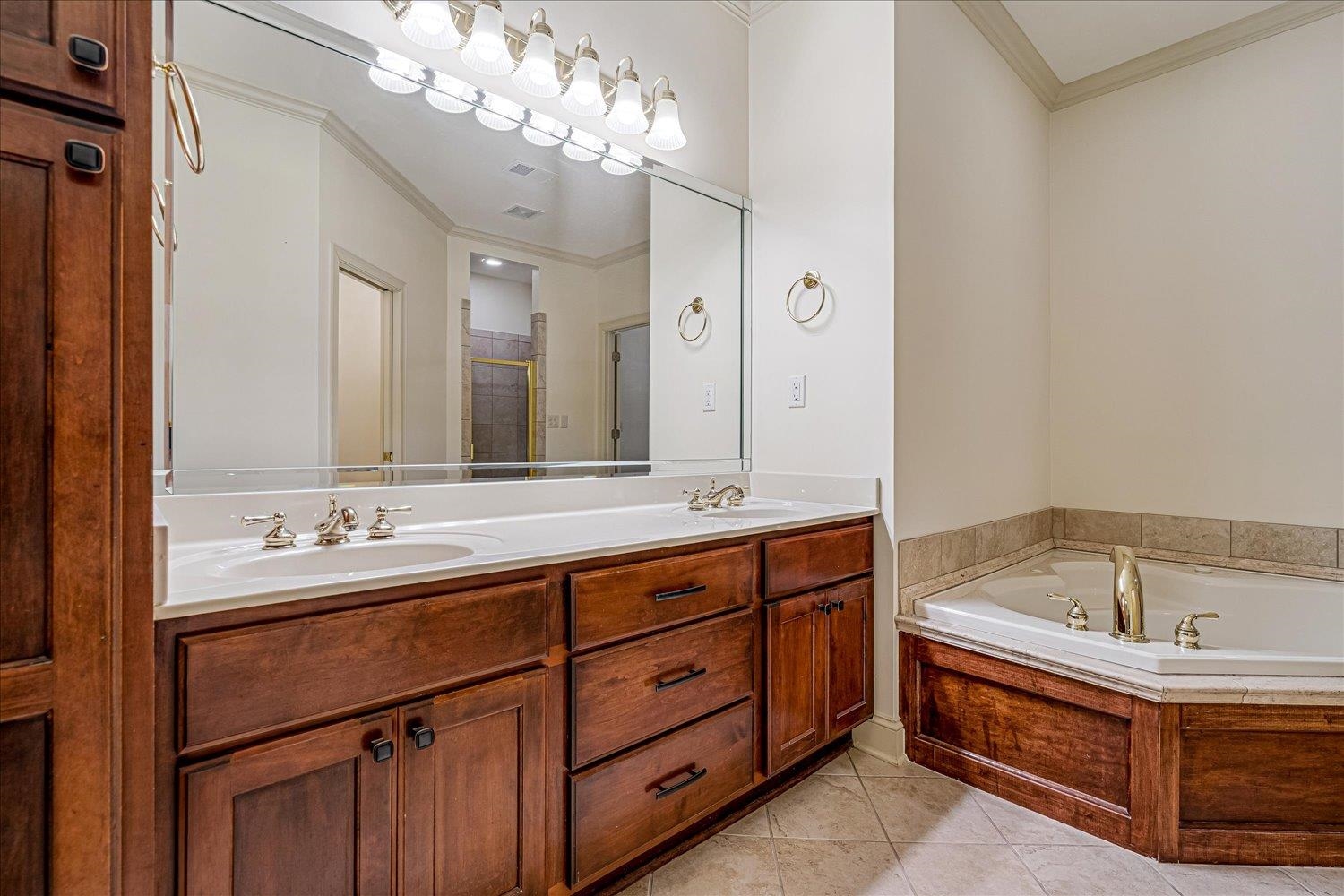 9178 Wilderridge Lane Memphis, TN 38018 - Photo 22 of 31 a bathroom with a tub sink and mirror