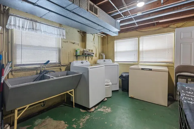 a room with storage and utility