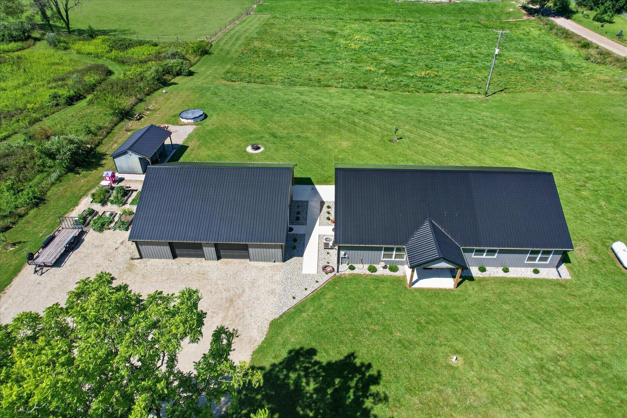 house, garage, shed