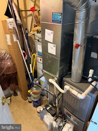 a view of storage and utility room
