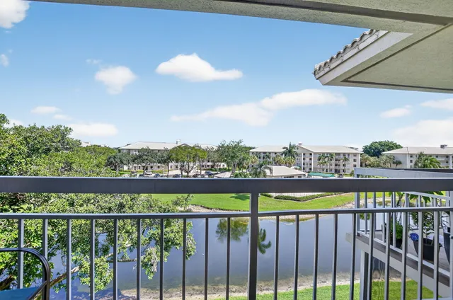 a view of a street from a balcony