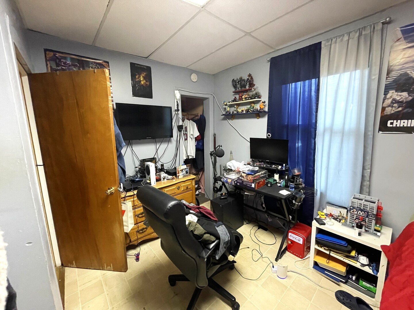 347 Pine Street Joliet, IL 60435 - Photo 6 of 38 a bedroom with furniture and a flat screen tv