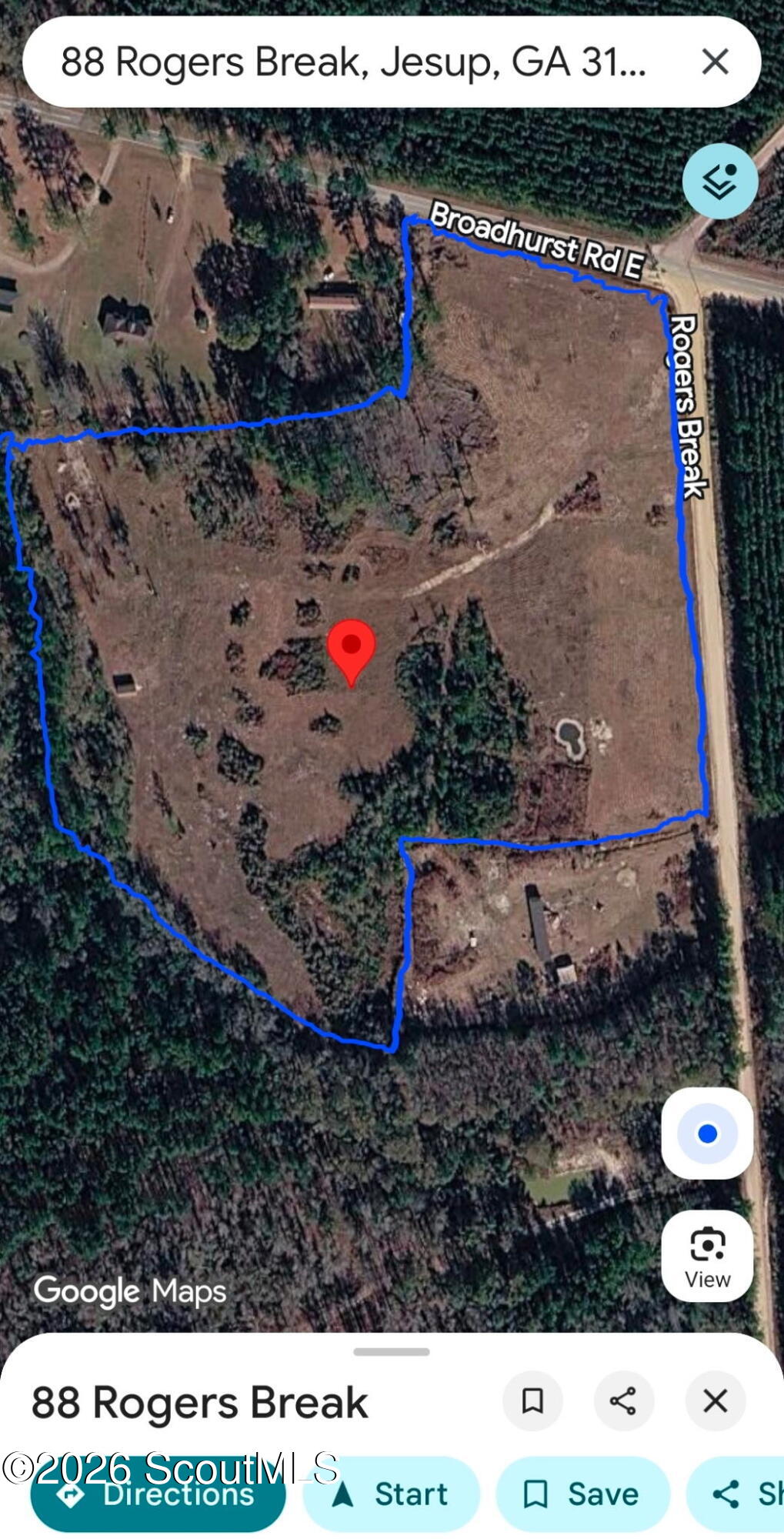 88 Rogers Break Road Jesup, GA 31546 - Photo 17 of 18 Airial View