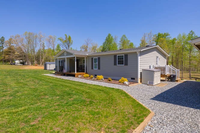 1680 Battes Road Green Bay, VA 23942 - Photo 35 of 38 a view of a house with backyard and sitting area