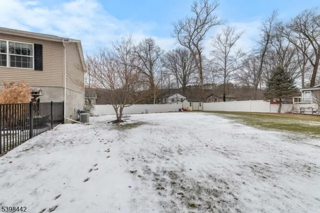 a view of empty space with trees