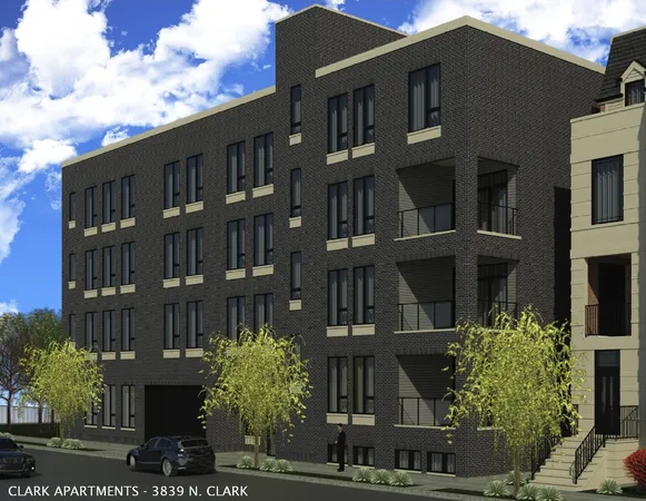 a front view of a building