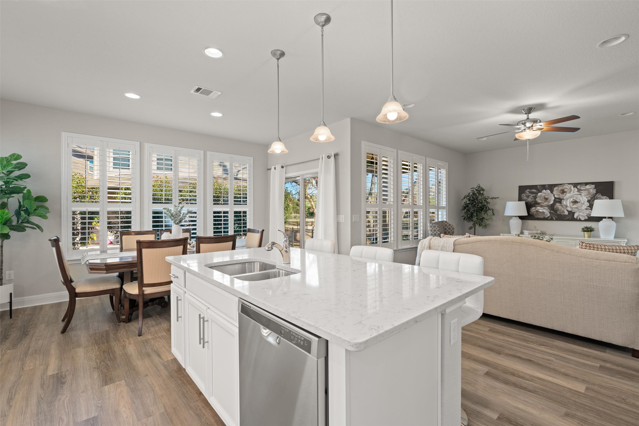 10502 Turnbull Loop, Unit 41 Austin, TX 78717 - Photo 35 of 35 a large kitchen with kitchen island a large island in it