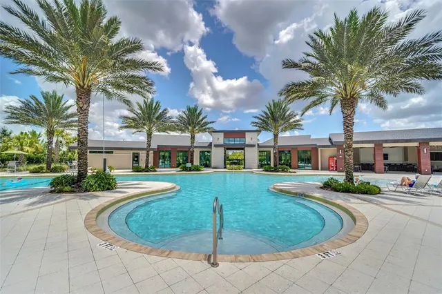 a view of a playground with basketball court