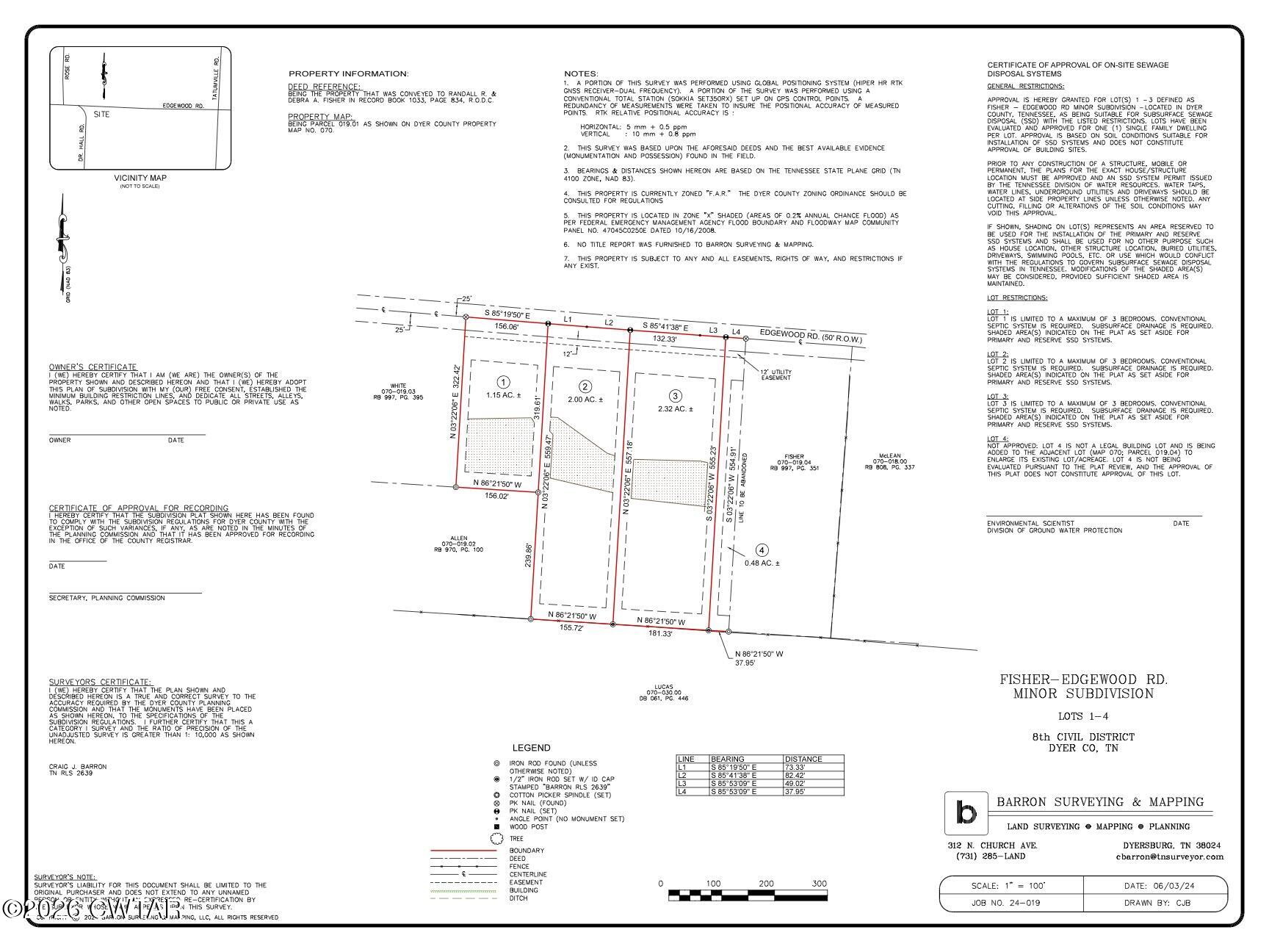 0 Edgewood Road Newbern, TN 38059 - Photo 2 of 2 Edgewood Plat