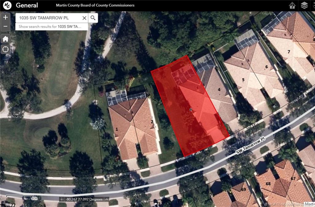 1035 Southwest Tamarrow Place Stuart, FL 34997 - Photo 8 of 46 Showing extra side yard which offers space and privacy