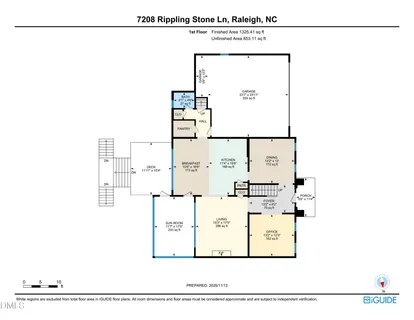 $979,900 | 7208 Rippling Stone Lane, Raleigh, NC 27612
