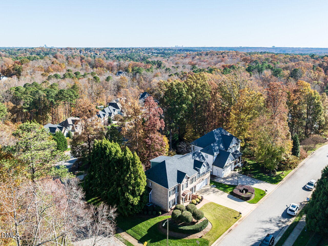 7208 Rippling Stone Lane Raleigh, NC 27612 - Photo 49 of 57 an aerial view of house with yard swimming pool and outdoor seating