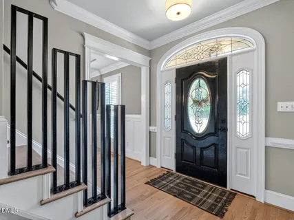 a front view of a building