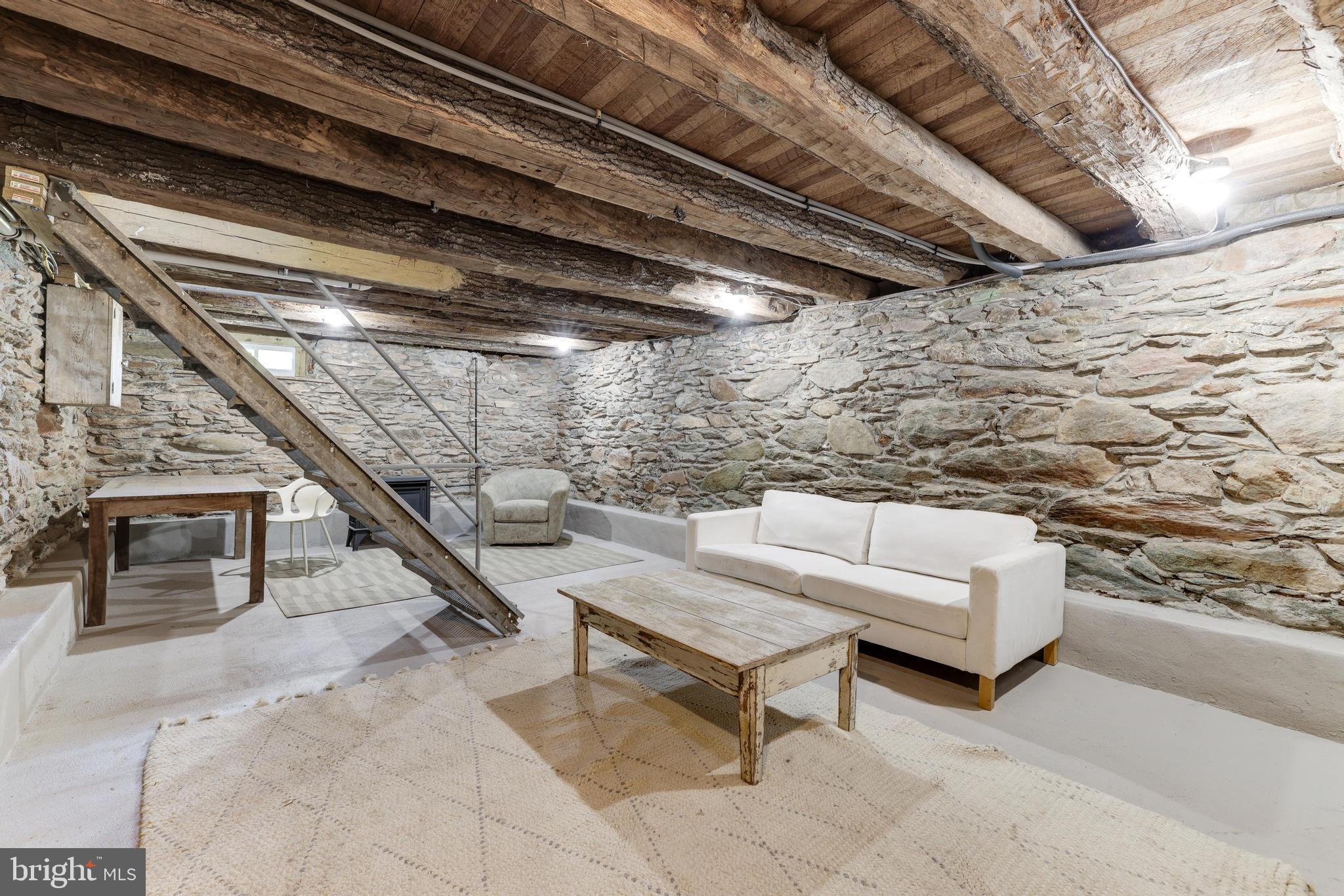 13049 Loyalty Road Leesburg, VA 20176 - Photo 64 of 79 Incredible Basement with Stone Walls