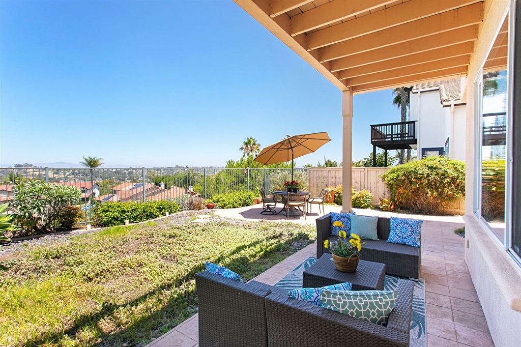 3530 Harwich Drive Carlsbad, CA 92010 - Photo 23 of 25 a view of a patio with couches and potted plants