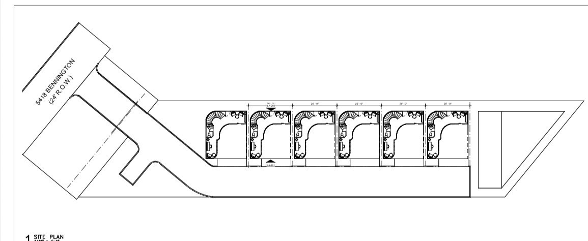 5414 Bennington Street Houston, TX 77028 - Photo 7 of 7 a white wall with a white comforter and a wooden floor