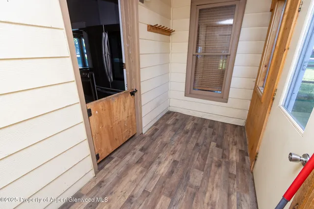 a view of front door of house