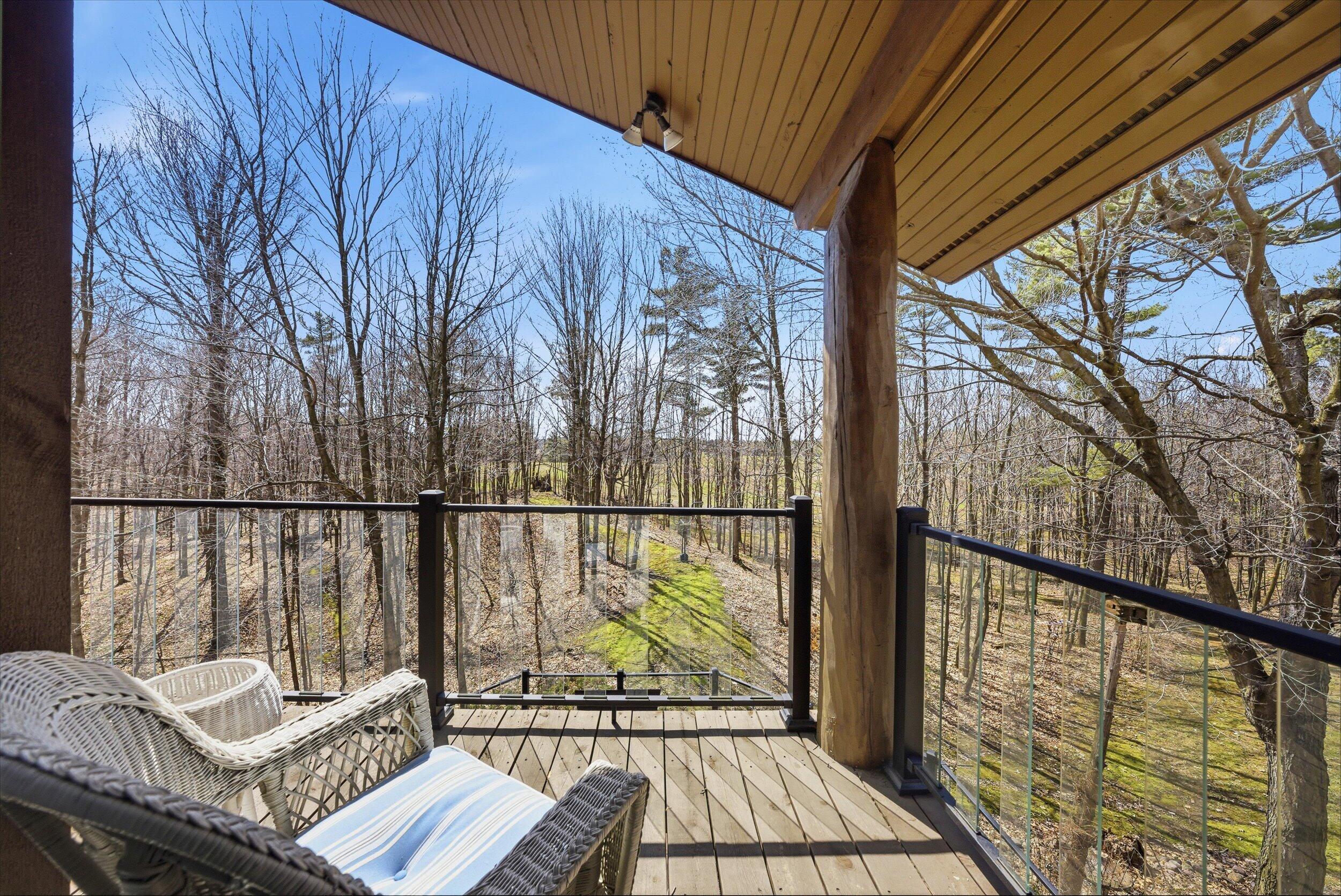 9020 Marken Road Liberty, WI 54245 - Photo 24 of 77 Balcony Deck off Upper Level