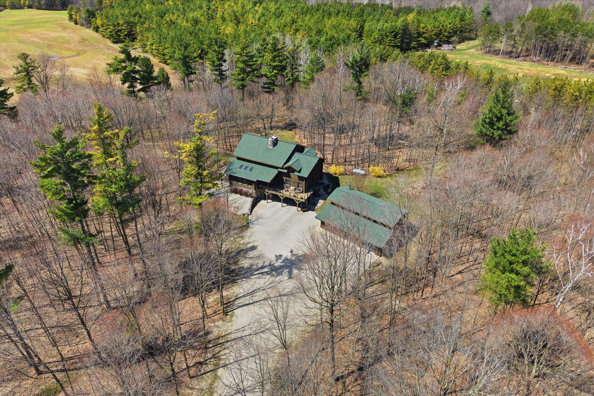 9020 Marken Road Liberty, WI 54245 - Photo 47 of 77 Aerial House & Detached Garage