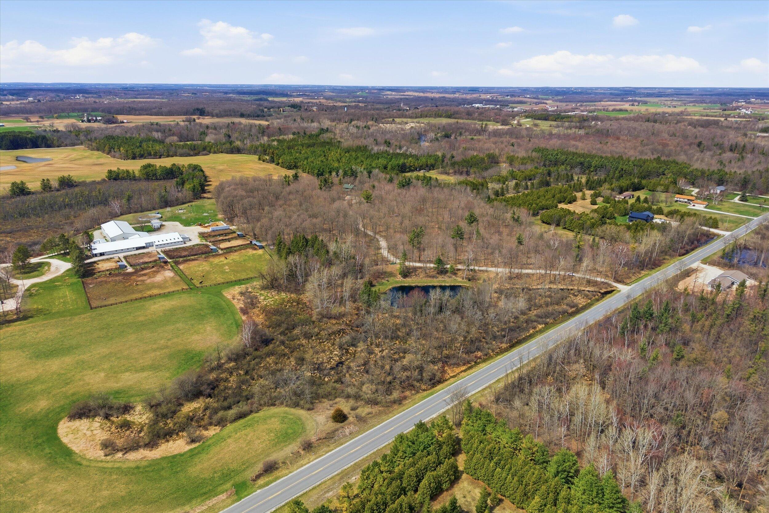 9020 Marken Road Liberty, WI 54245 - Photo 62 of 77 Aerial Looking West