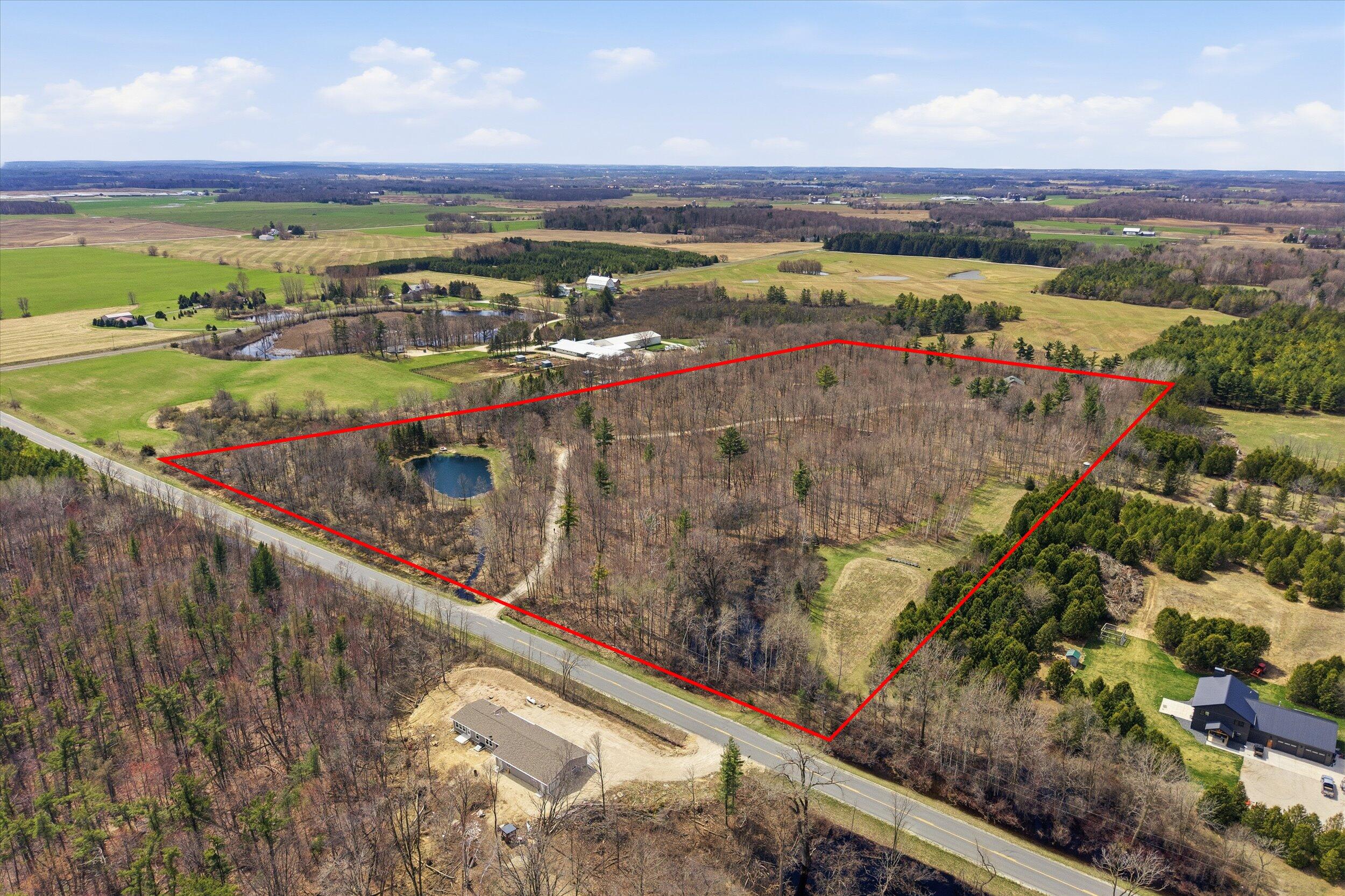 9020 Marken Road Liberty, WI 54245 - Photo 65 of 77 Aerial w Property Lines