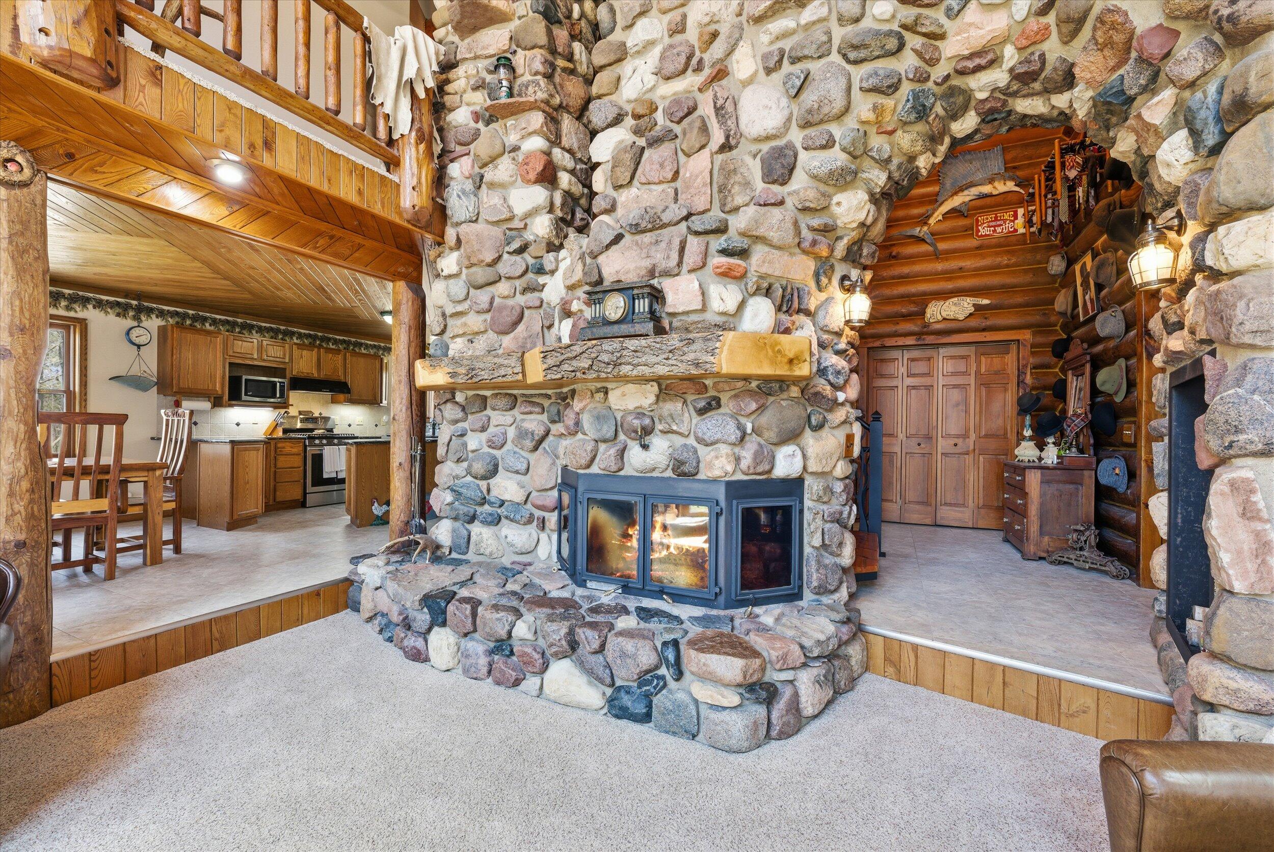 9020 Marken Road Liberty, WI 54245 - Photo 7 of 77 Great Room Fireplace