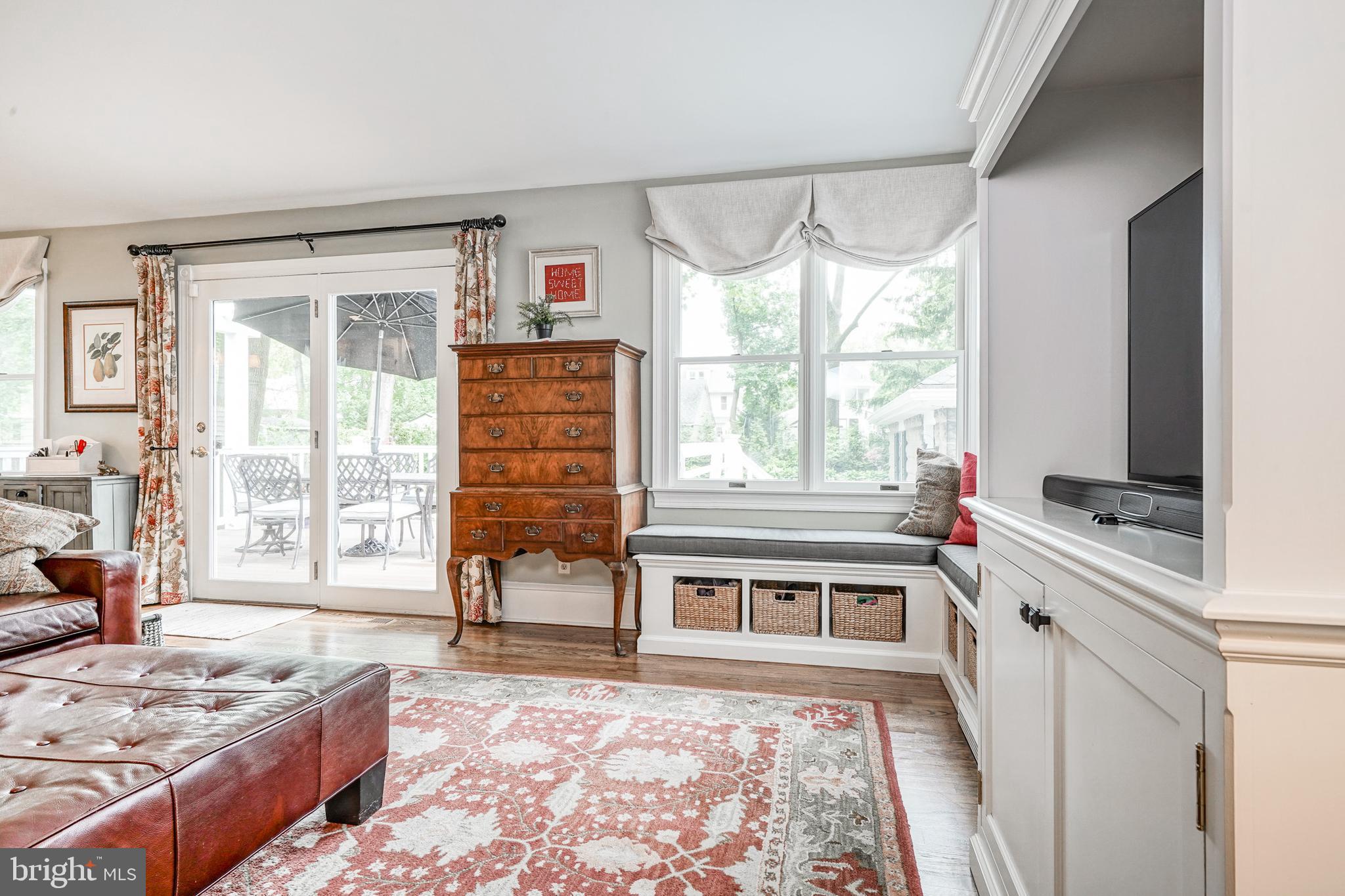 231 Chestnut Street Haddonfield, NJ 08033 - Photo 16 of 39 Built in media center and hardwood floors