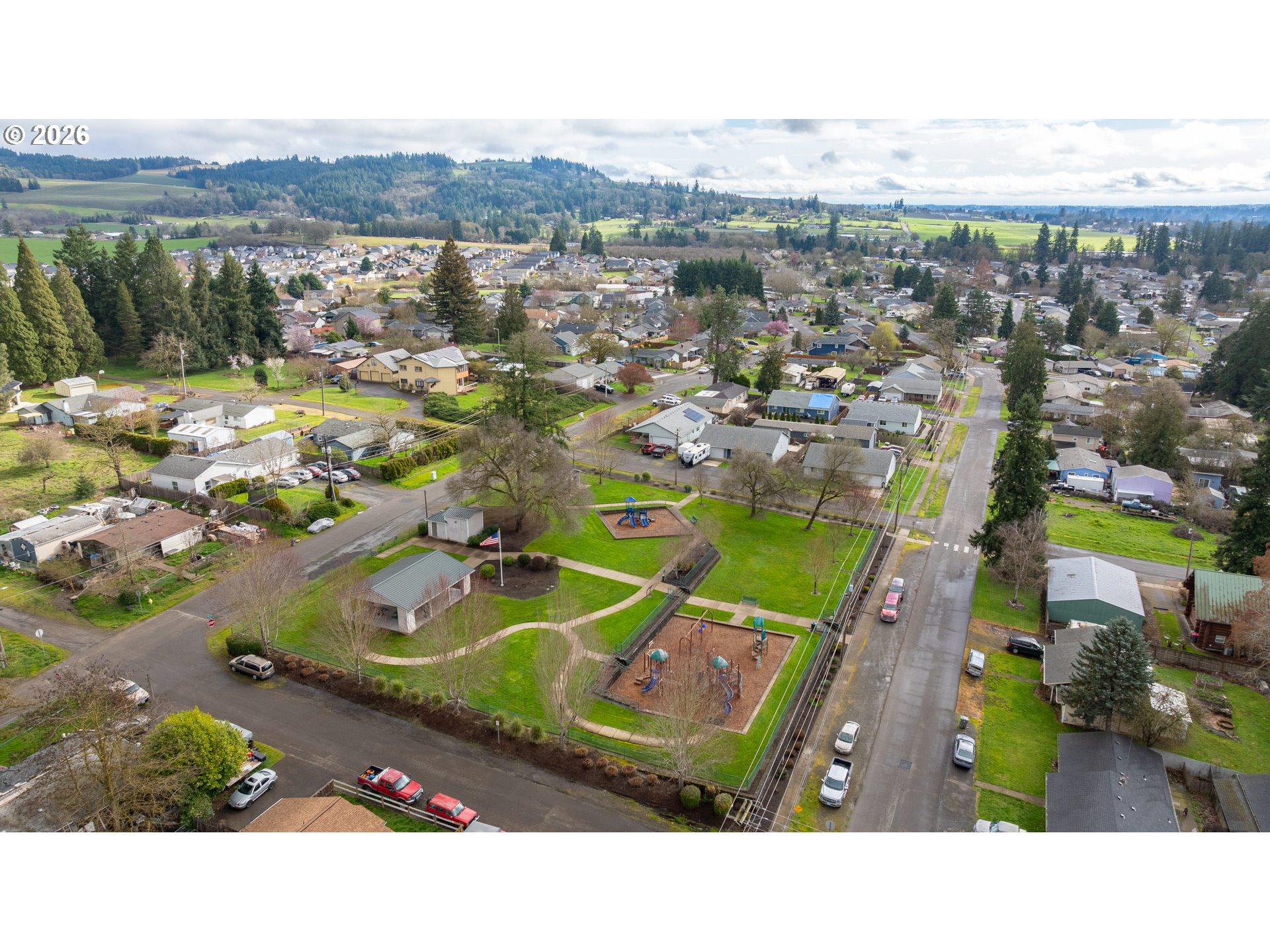 720 Market Street Lafayette, OR 97127 - Photo 30 of 35 an aerial view of a city
