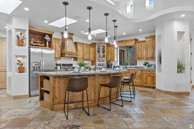 98 Bridge Road Rockville, UT 84763 - Photo 20 of 64 Gourmet Kitchen – Custom Cabinetry & Island Seating