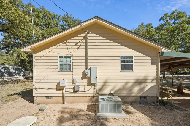 a view of a house with a patio