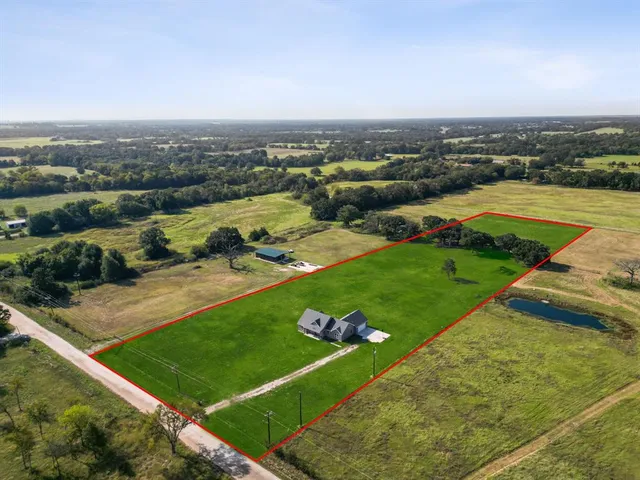 a view of a lake with a houses