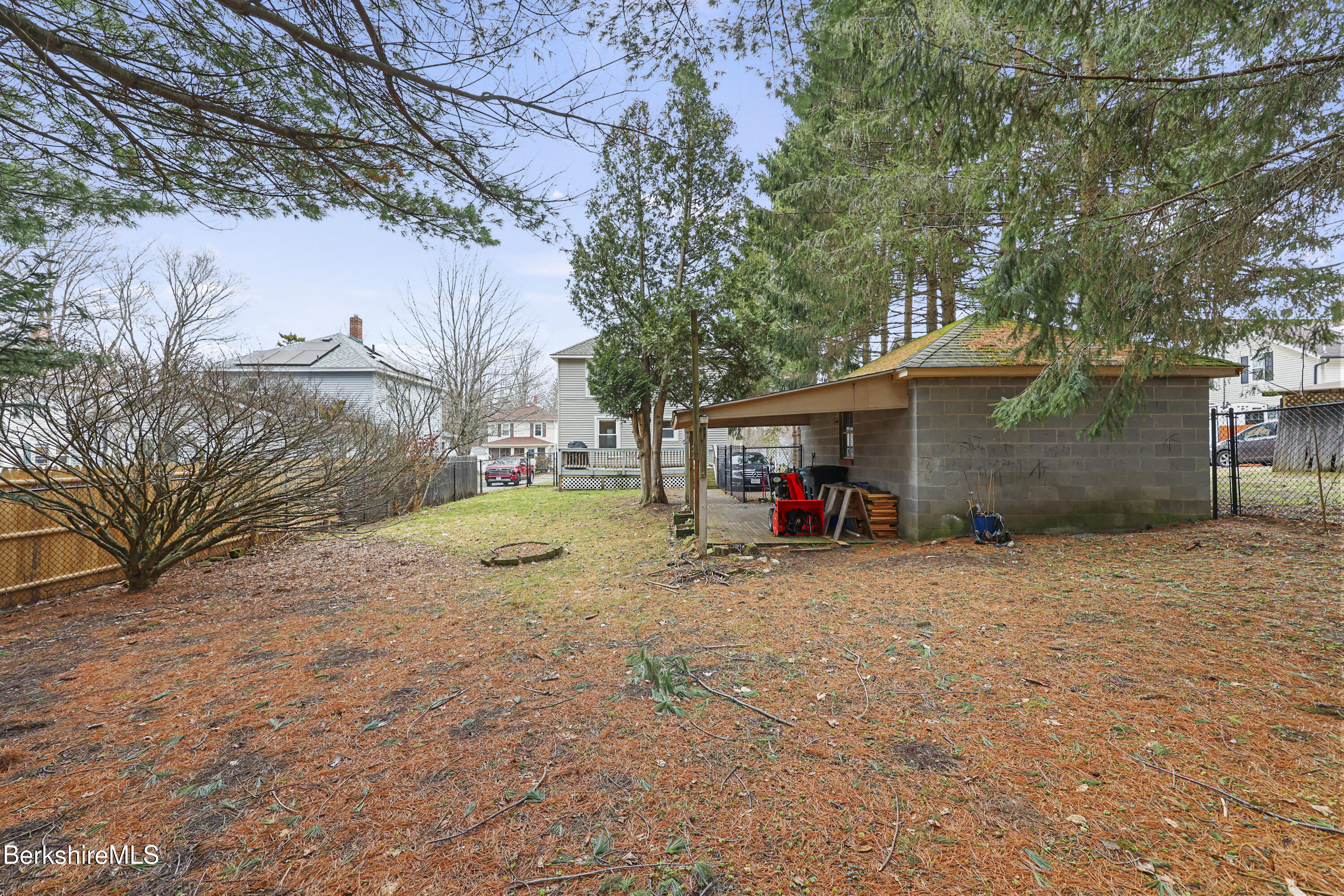 27 Morgan Street Pittsfield, MA 01201 - Photo 28 of 33 a view of a house with a yard and garage