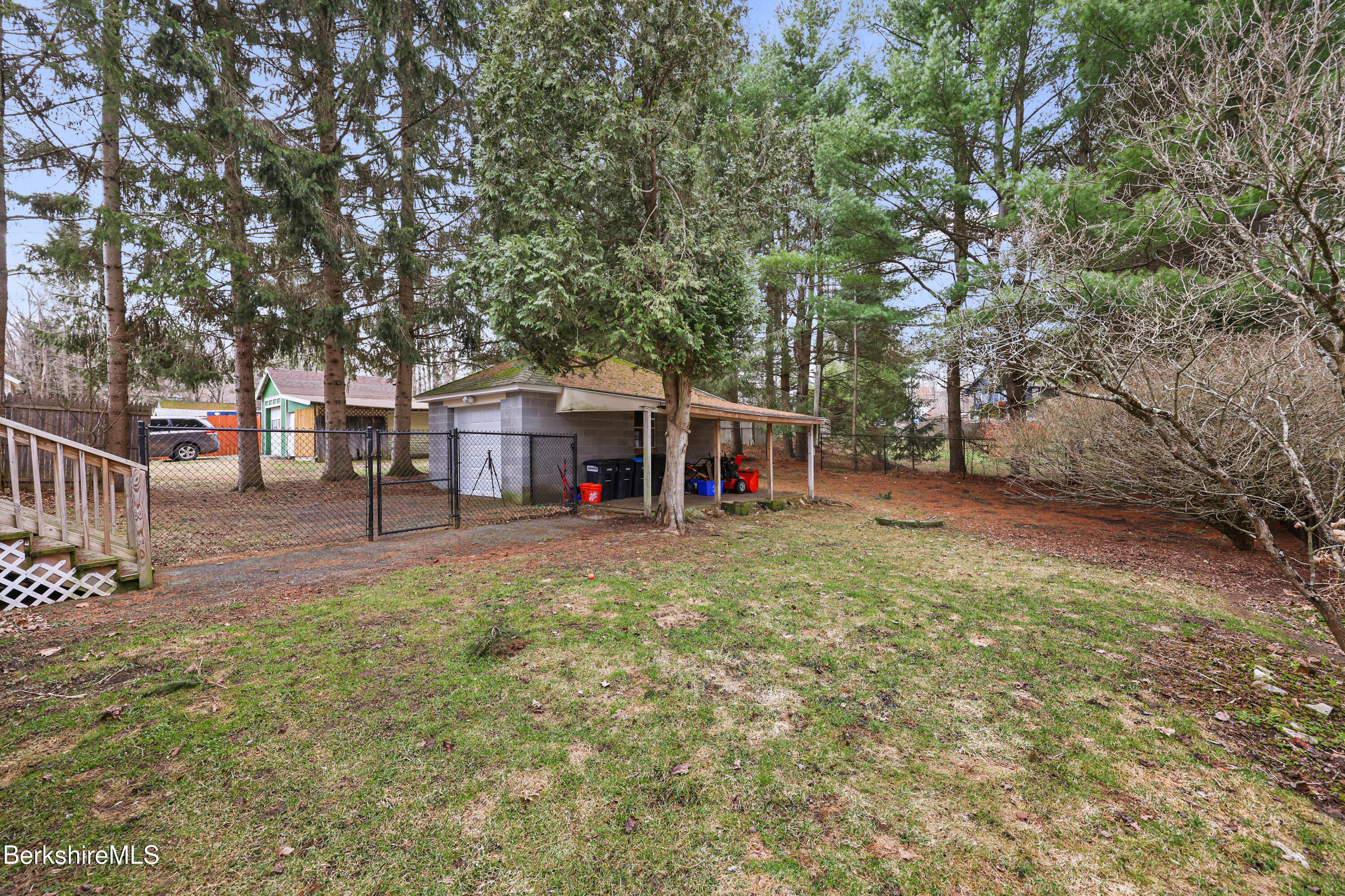 27 Morgan Street Pittsfield, MA 01201 - Photo 32 of 33 a view of a yard with large trees