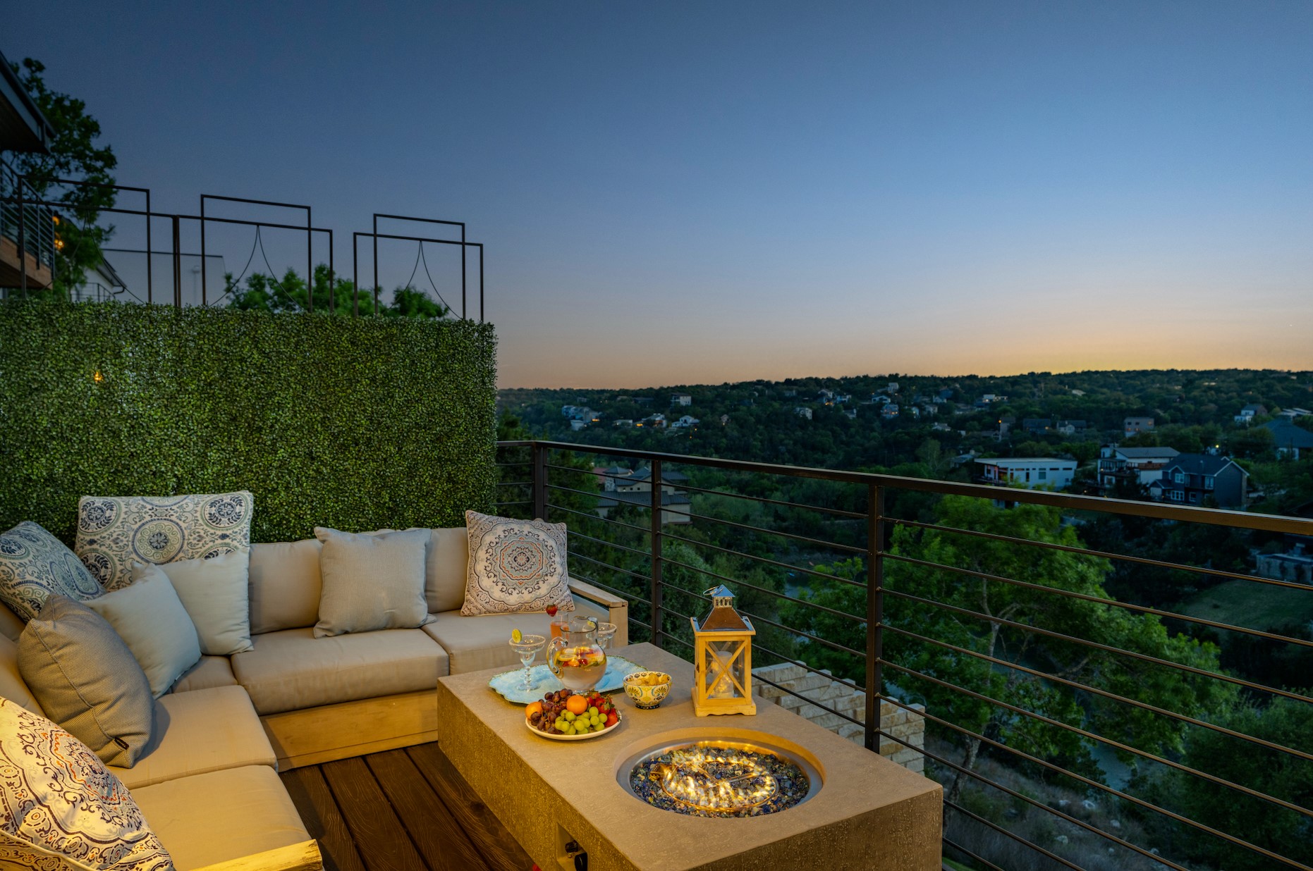 3138 Chisholm Trail Austin, TX 78734 - Photo 25 of 40 a terrace with outdoor seating and trees