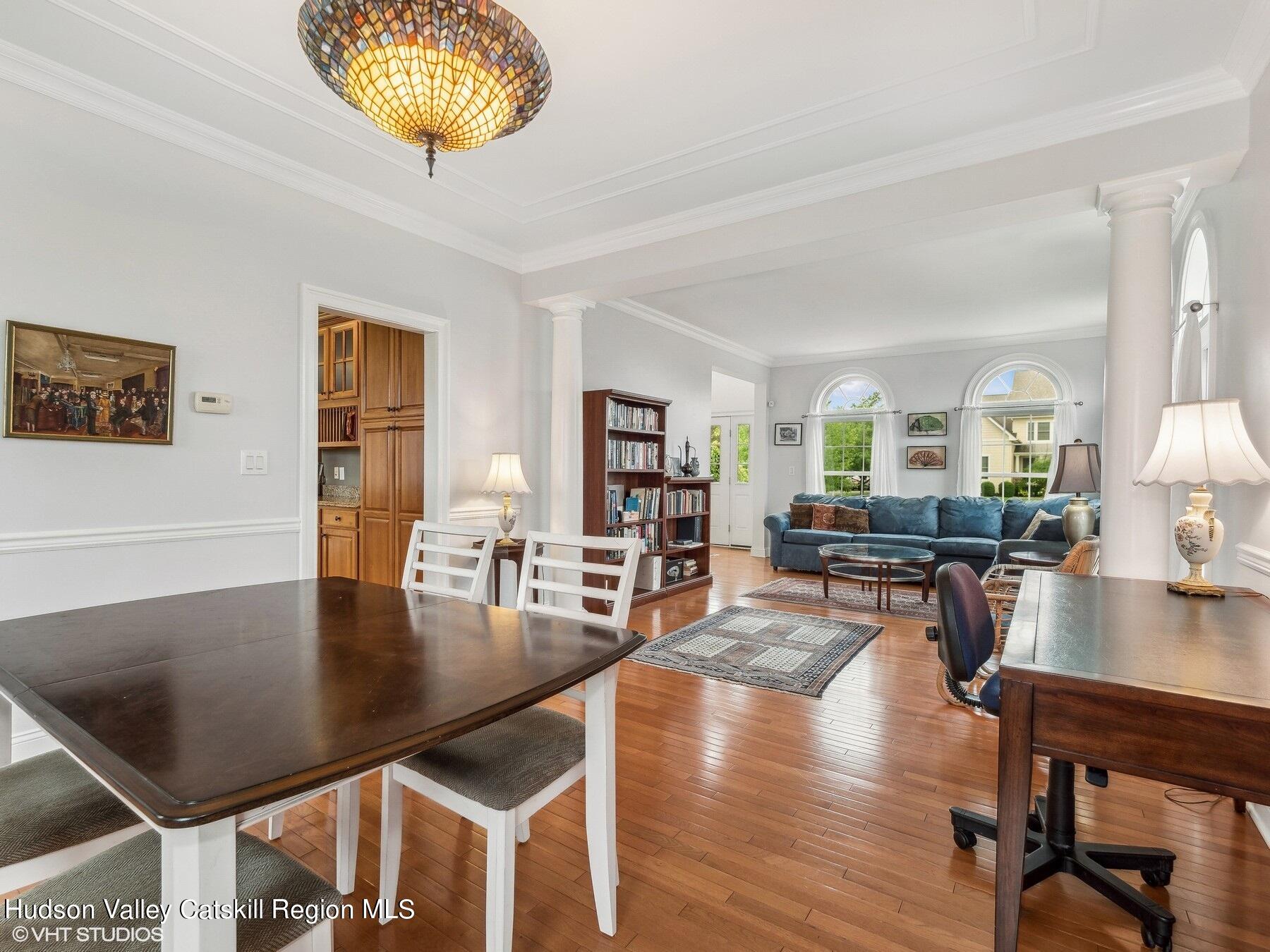 39 Ridgeline Drive Poughkeepsie, NY 12603 - Photo 8 of 35 a living room with fireplace furniture and a wooden floor