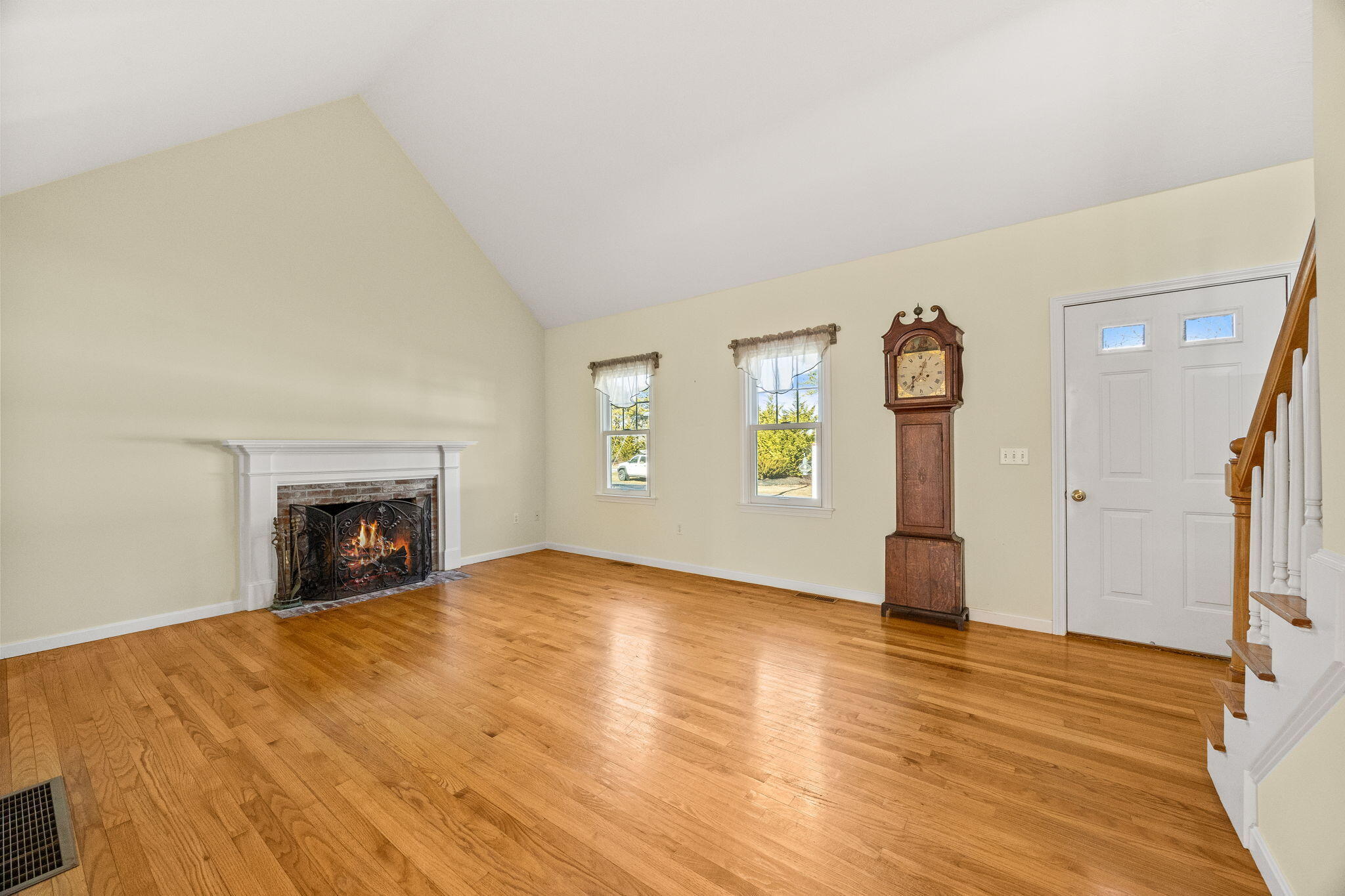84 Middle Road South Chatham, MA 02659 - Photo 5 of 48 a view of an empty room with window and fire place