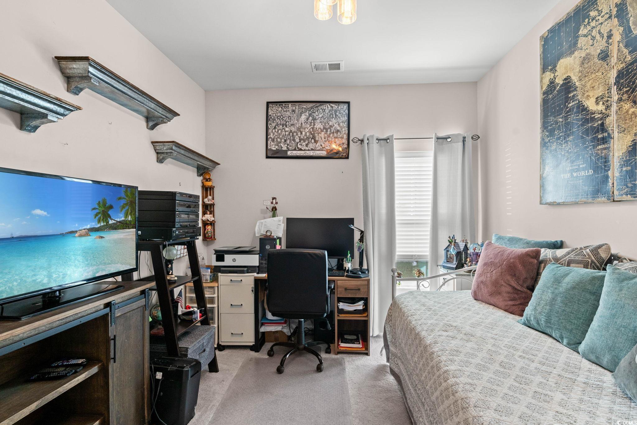 155 Marsh Deer Place Surfside Beach, SC 29575 - Photo 18 of 35 Bedroom with visible vents and carpet floors