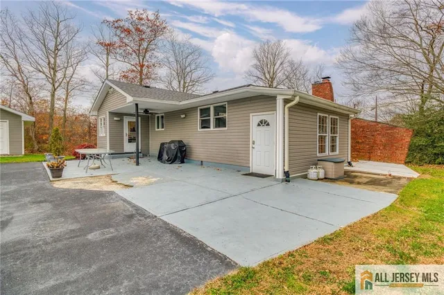 a view of a house with a patio