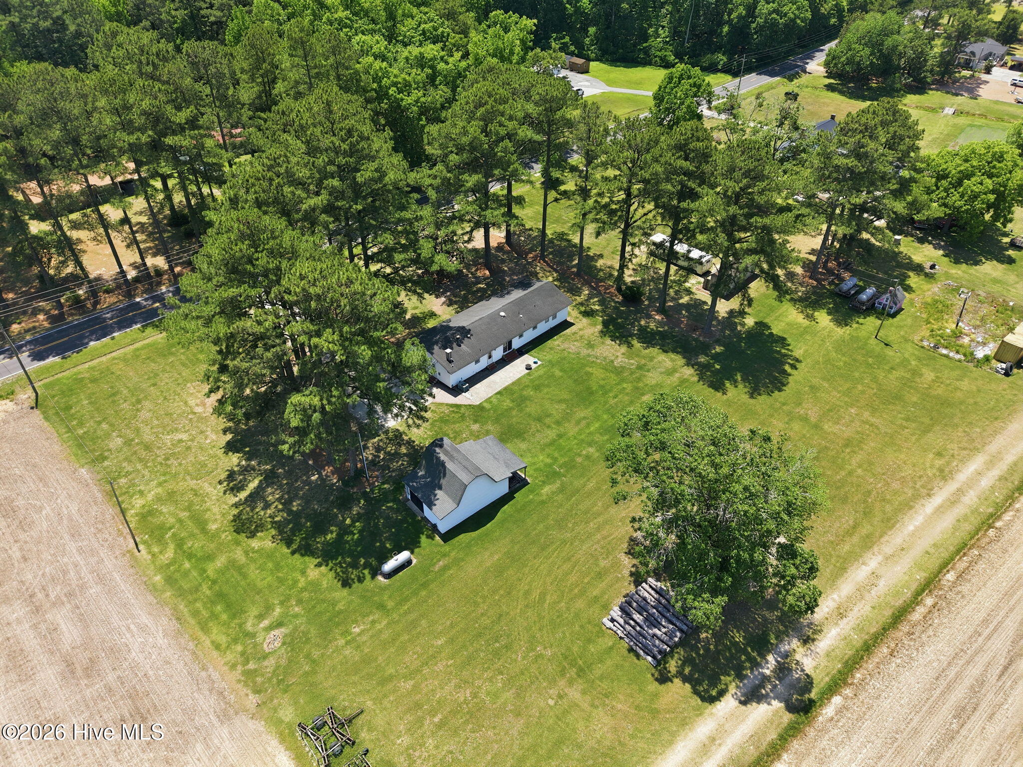 2336 Wharton Station Road Washington, NC 27889 - Photo 46 of 55 045 Aerial View 1