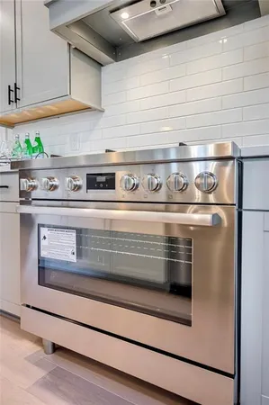 a close view of stove top oven